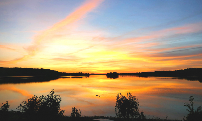 Hotel Diekseequell Bad Malente Dieksee Diekseepromenade Sonnenuntergang See